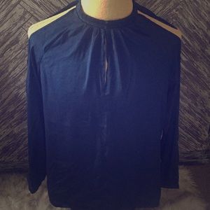 Flowy Navy Blouse
